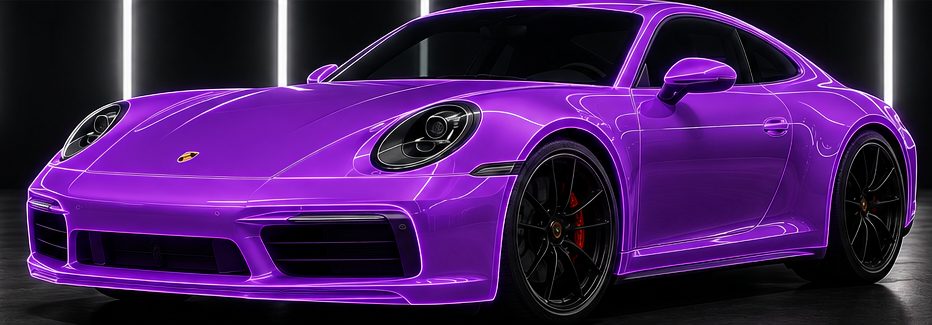 Gloss or Matte PPF full car coverage diagram